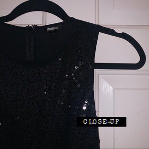 Seventeen Sequin Sleeveless Skater Dress